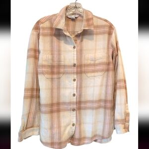 Plaid Button-Up Shirt